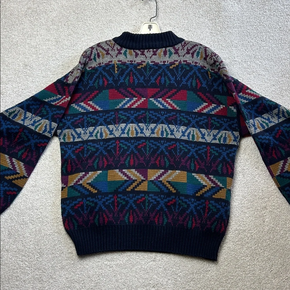 Matt Morgan Men's Multicolor Patterned Sweater vintage size L